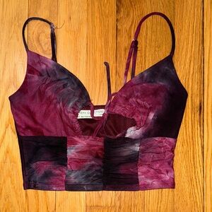 Urban Outfitters Deep Red Strappy Top